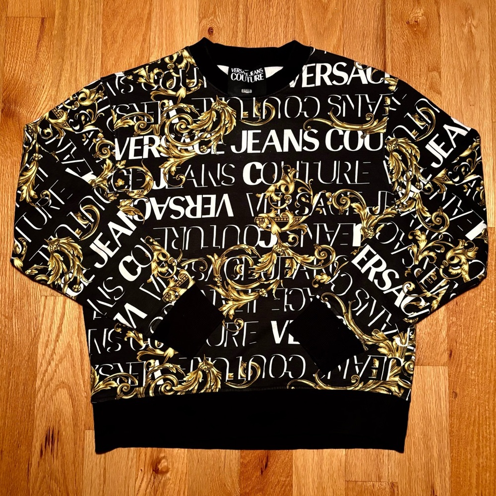 Versace Gold Hibiscus Logo Sweatshirt 🔥